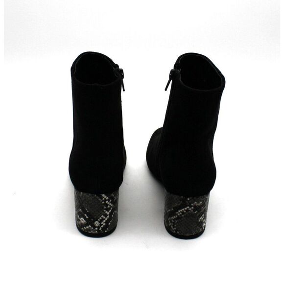 Sugar Womens Microsuede Snake Print Ankle Boots - Picture 7 of 7